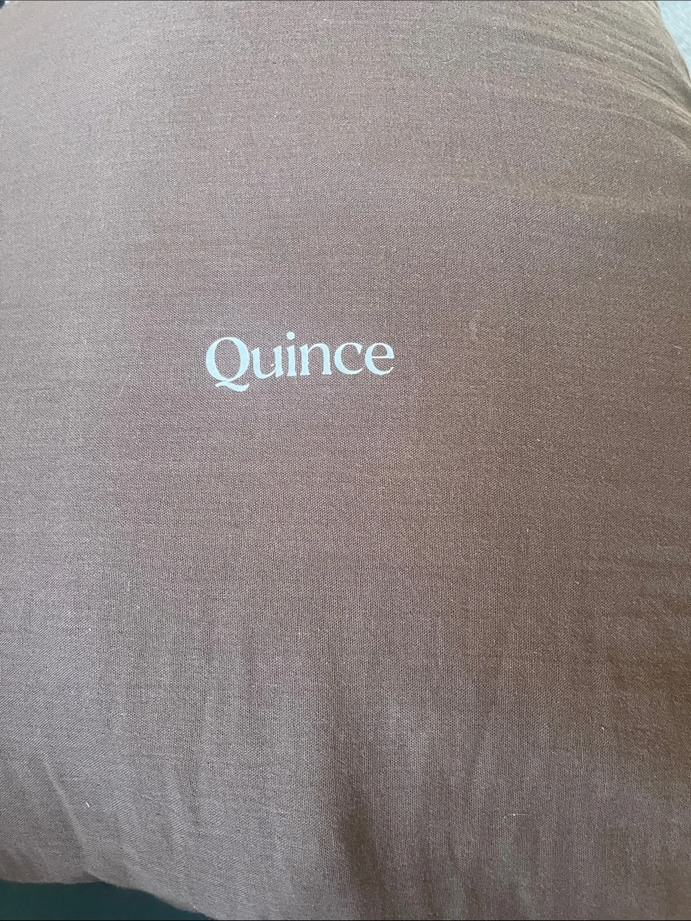 NWT Quince Airy Gauze King Duvet Cover Set in Chocolate (includes dust bag)